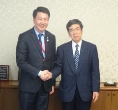 Chairman Sugimoto Welcomed a Visit by the Chairman of the AFCCP