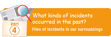 What kinds of incidents occurred in the past? Files of incidents in our surroudnings