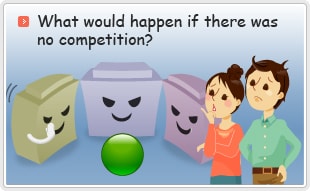 What would happen if there was no competition?