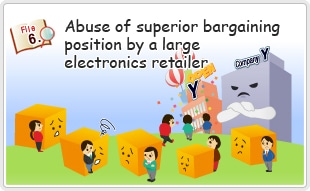 Abuse of superior bargaining position by a large electronics retailer