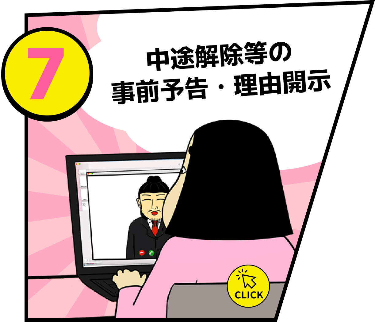 中途解除等の事前予告・理由提示