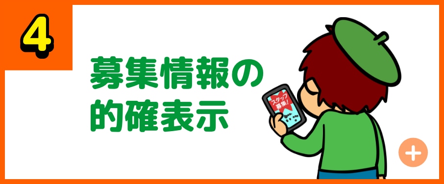 募集情報の的確表示